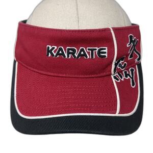 Karate Strapback Sun Visor Cap Multi One Size Adjustable Embroidered Century